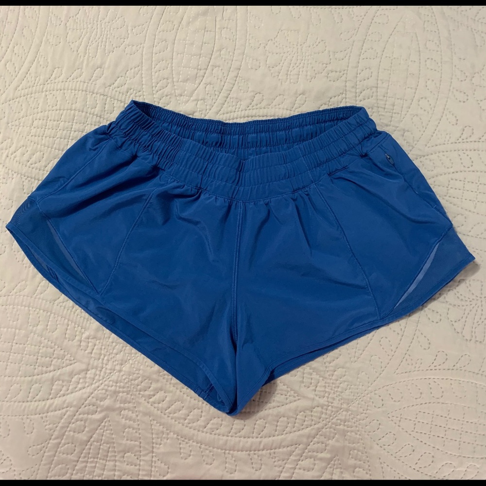 Lululemon Hotty Hot Short II, Long 4" Royal - Picture 7 of 9